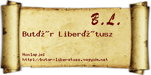 Butár Liberátusz névjegykártya